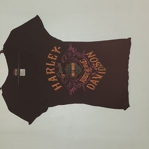 Harley Davidson Black XS Women's T Shirt